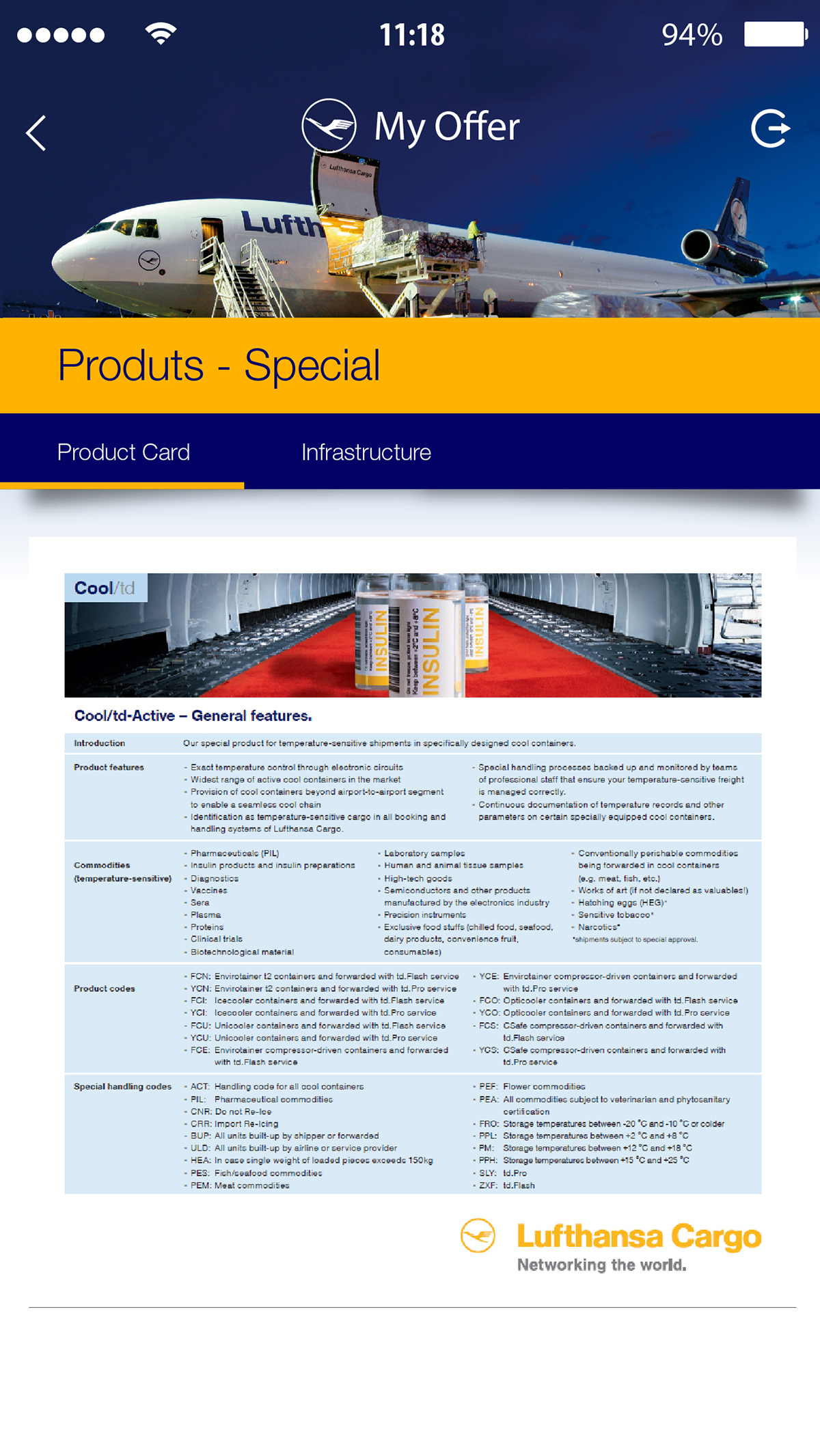 Lufthansa airline Cargo sales products customer flight