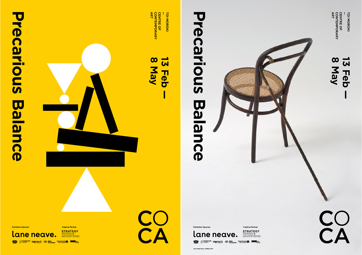 coca gallery Exhibition  identity campaign posters contemporary art colour