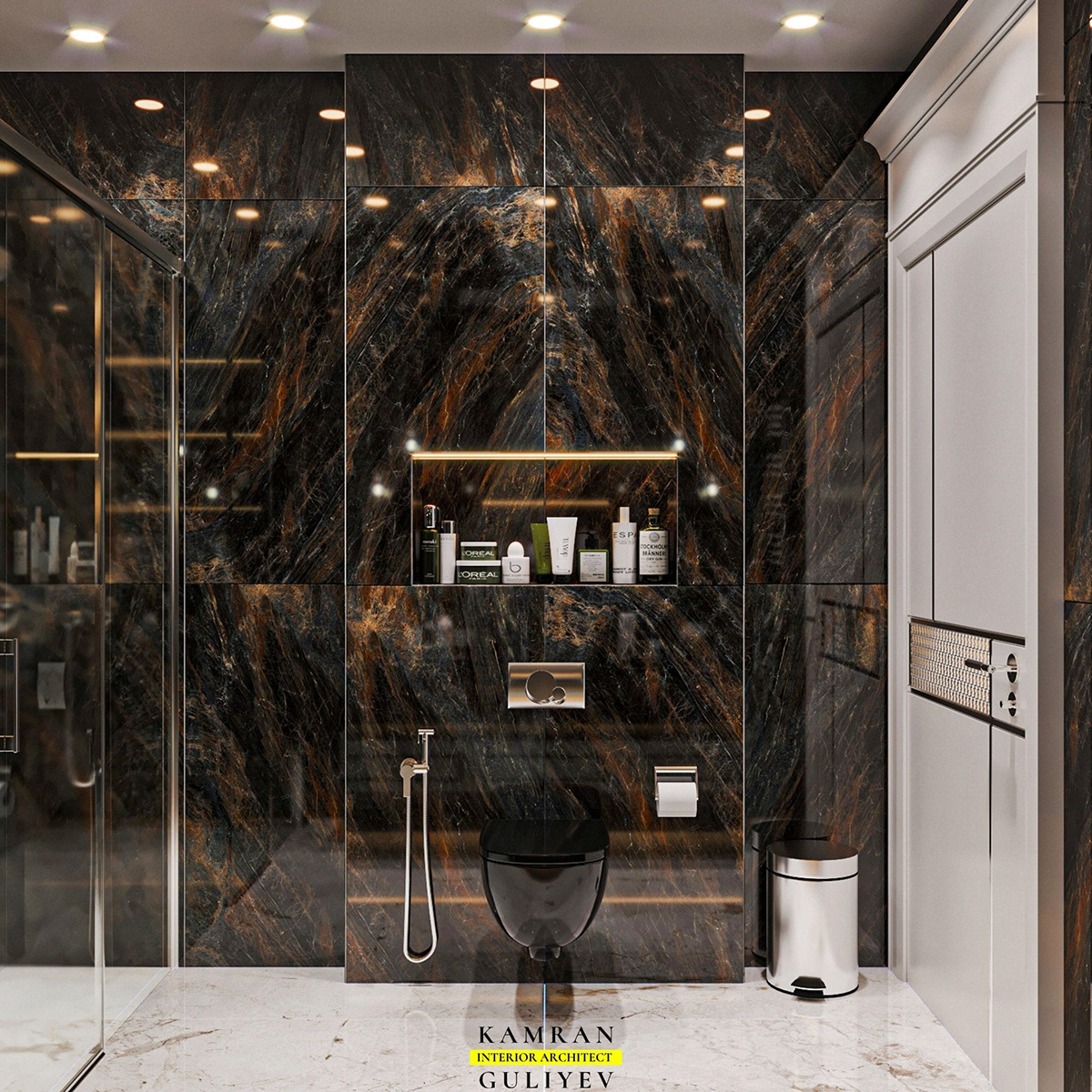 3ds max corona bathroom kitchen interior design  visualization Render archviz CGI baku