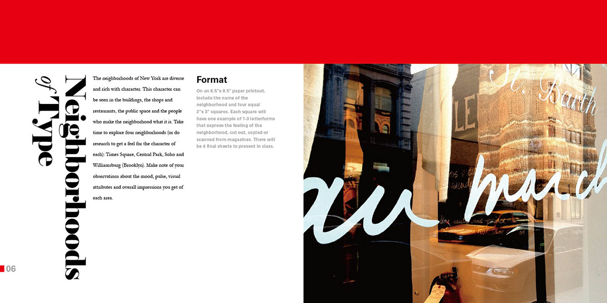 portfolio collage Typeface Garamond bodoni helvetica Lamp hand craft composition scale
