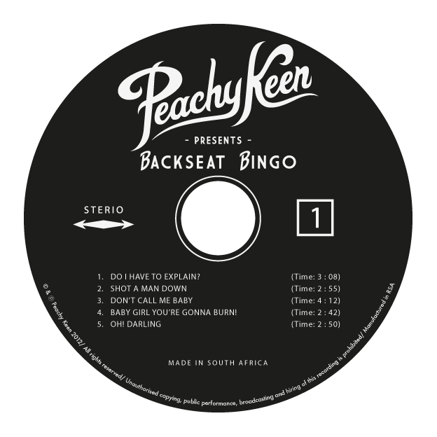 peachy keen Backseat Bingo pin up girl Pin-up Girl one horse town musicrock n roll south africa Rockabilly