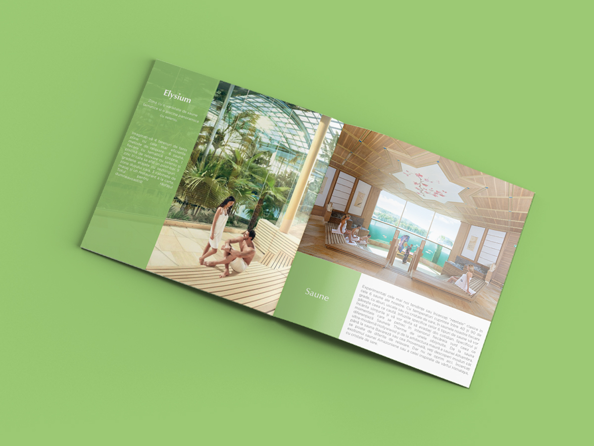 graphic design  brochure Therme Therme Bucuresti Therme Bucharest art direction  artwork