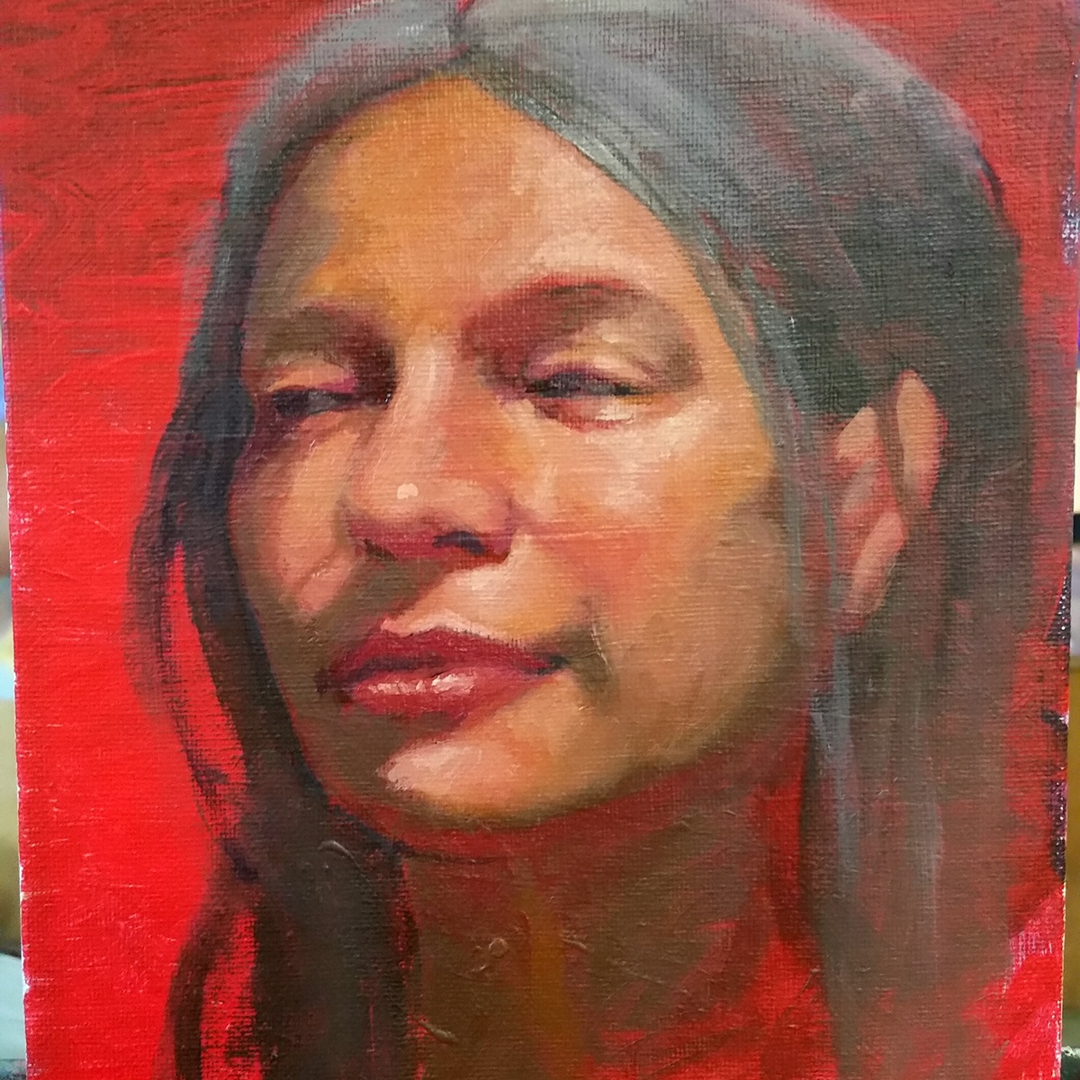 figure portrait oilpaint oil painting  