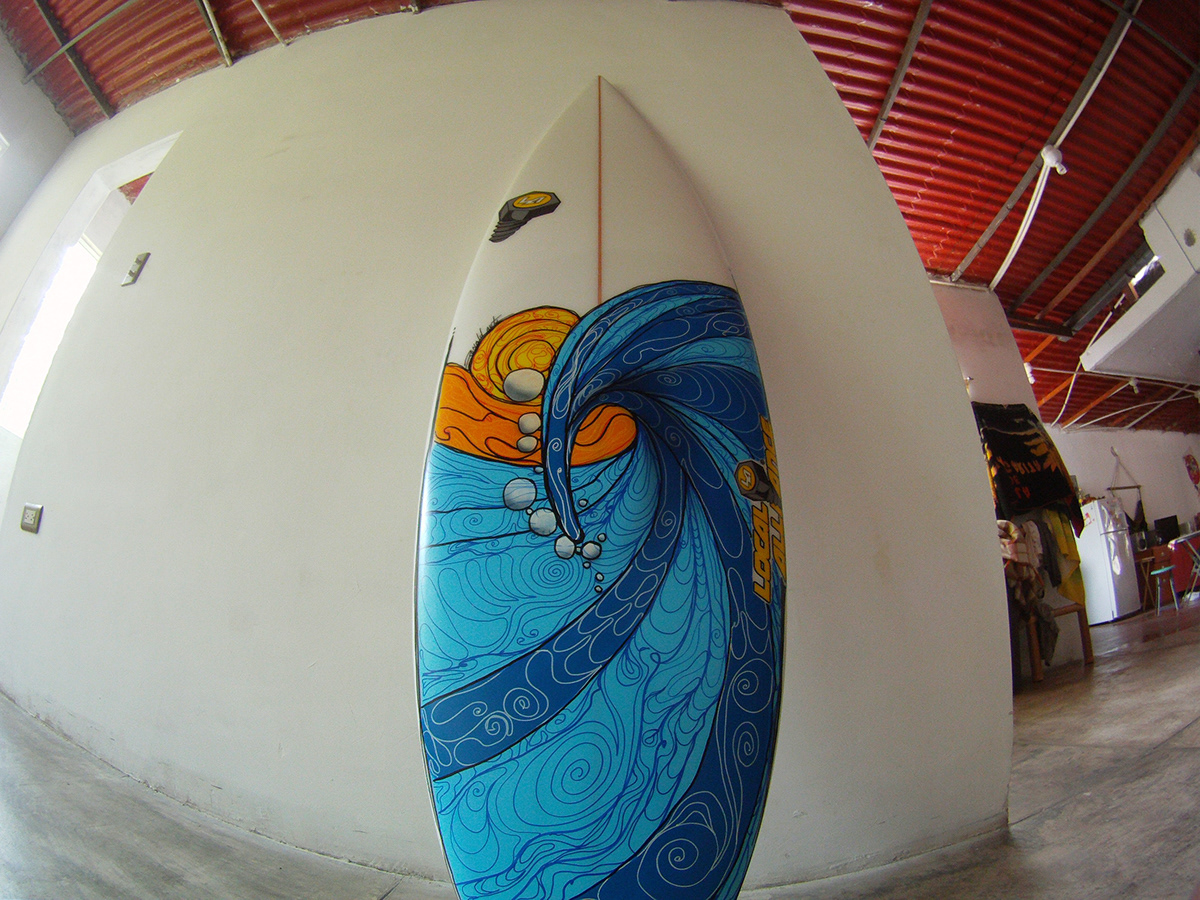 Tablas de surf arte Ronald Artx ilustracion ILLUSTRATION  surfboards