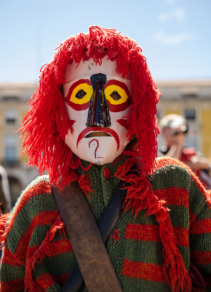masks Iberian pagan Lisbon Portugal spain