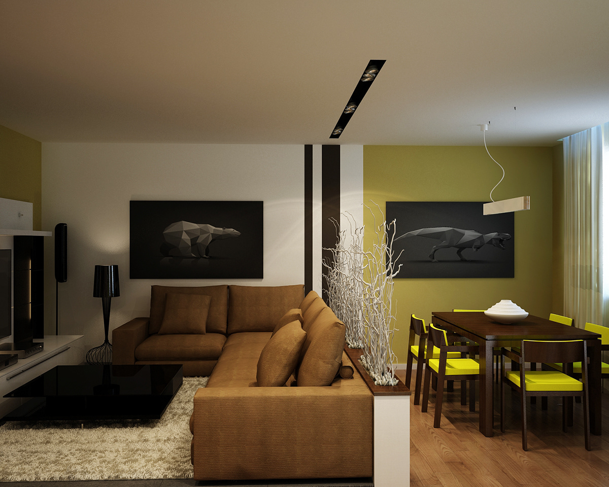 Minimalism LOFT Interior design design of apartment