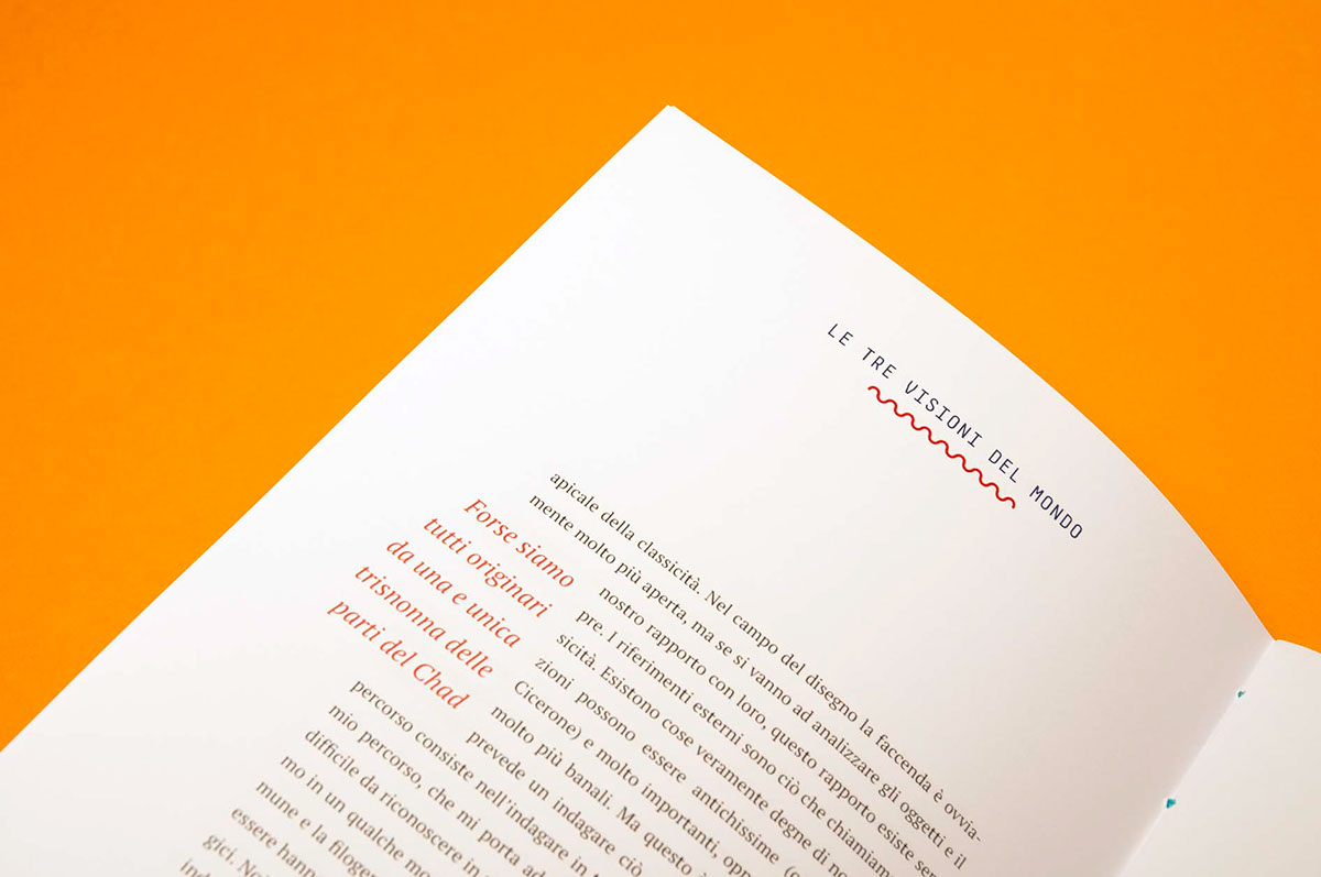 Booklet a5 handmade binding rilegatura color Ethics etica appunti design Philippe Daverio coptic stitch