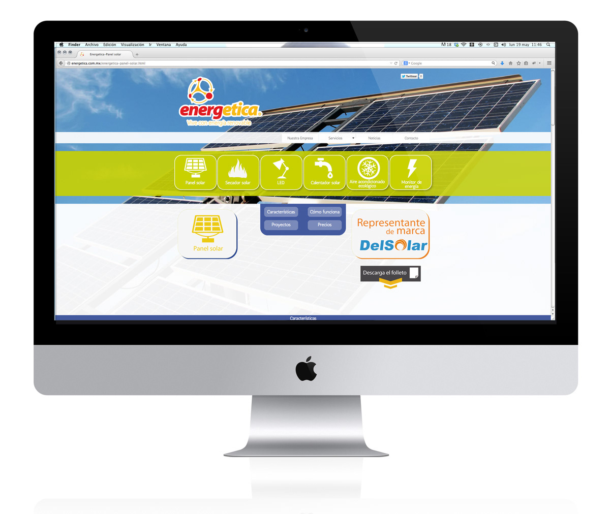 energia renovable desarrollo web Diseño web