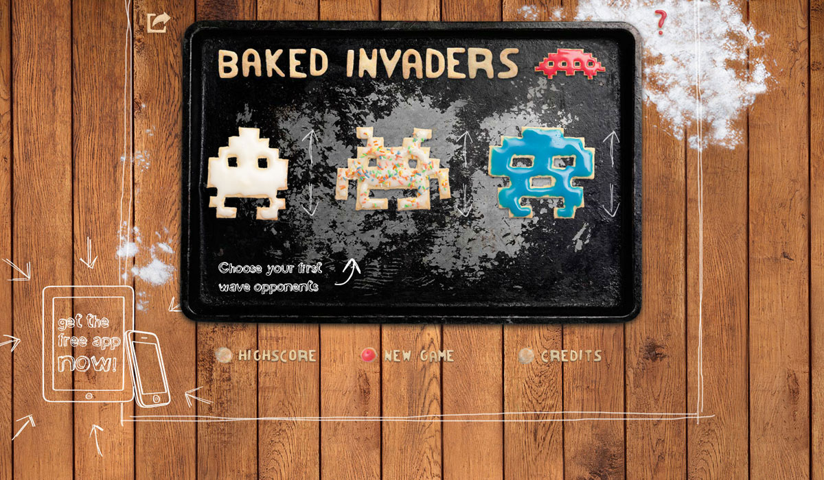 baked invaders cookies Christmas christmas card selfpromotion game Flash Game online game app android iphone iPad squiech