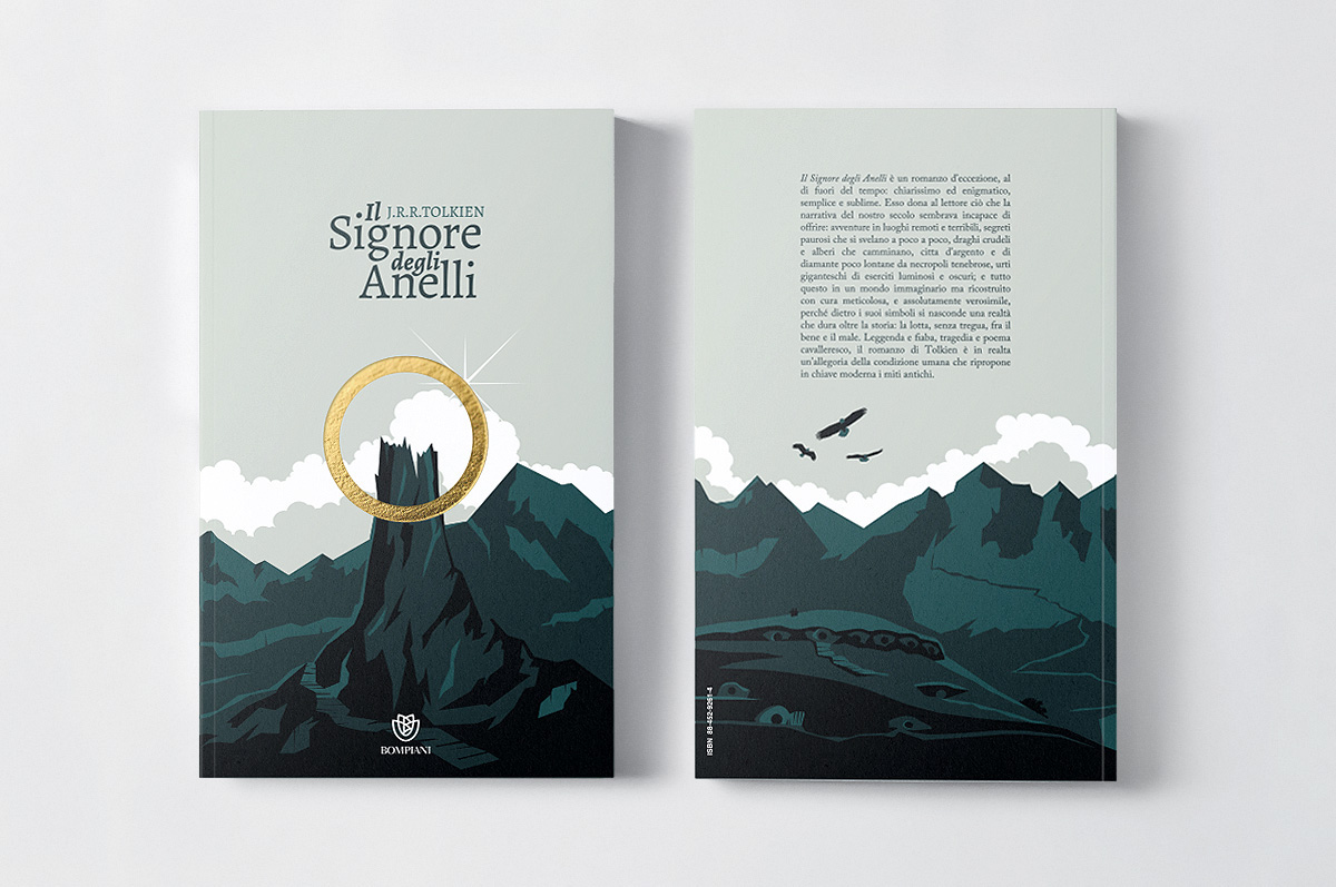 The Lord of the Rings book on Behance