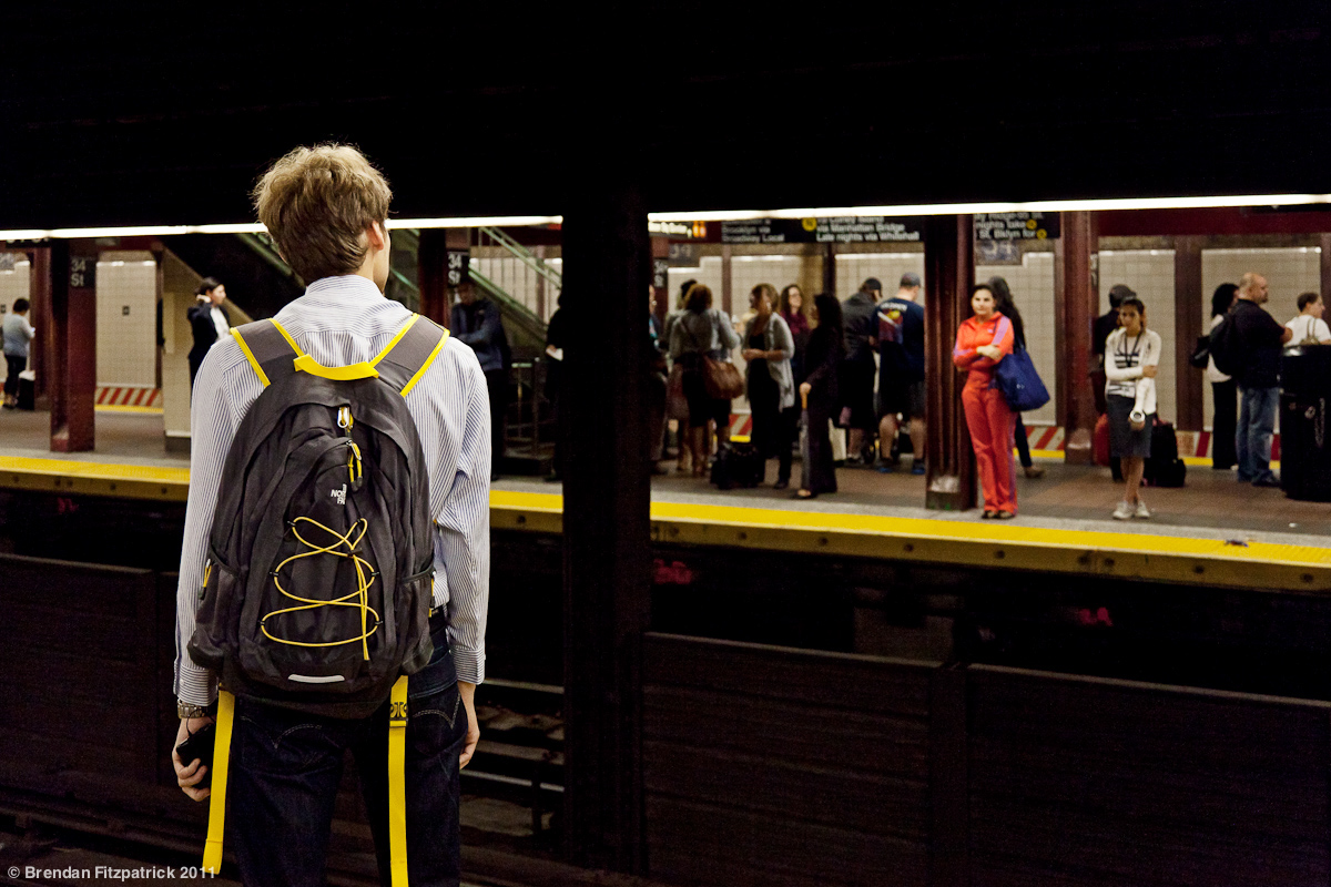 new york city subway candid Urban Transport commuters trains