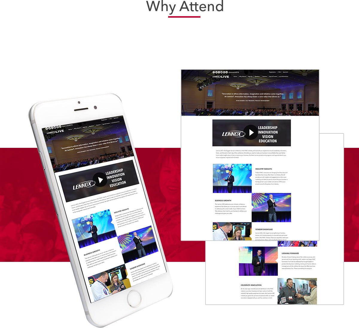 Web Design  graphic design  Event conference Website convention HVAC