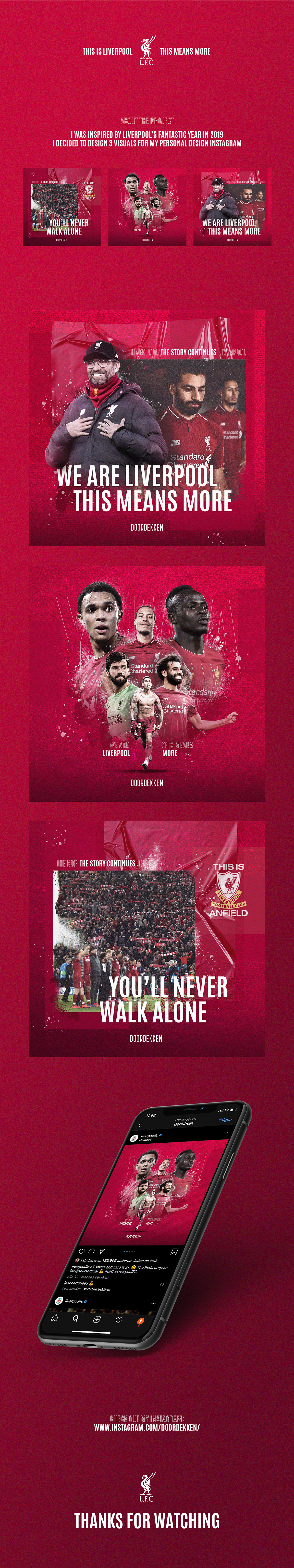 football design photoshop Liverpool LFC premierleague soccer red sports