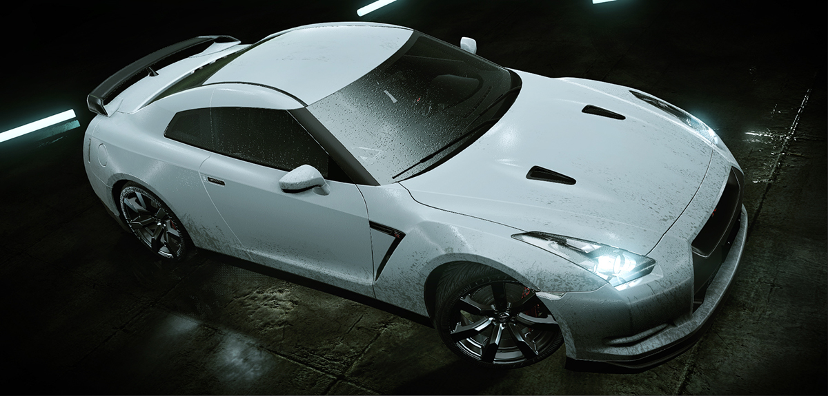 mark ranson art car Nissan GTR cryengine 3D game 3dsmax