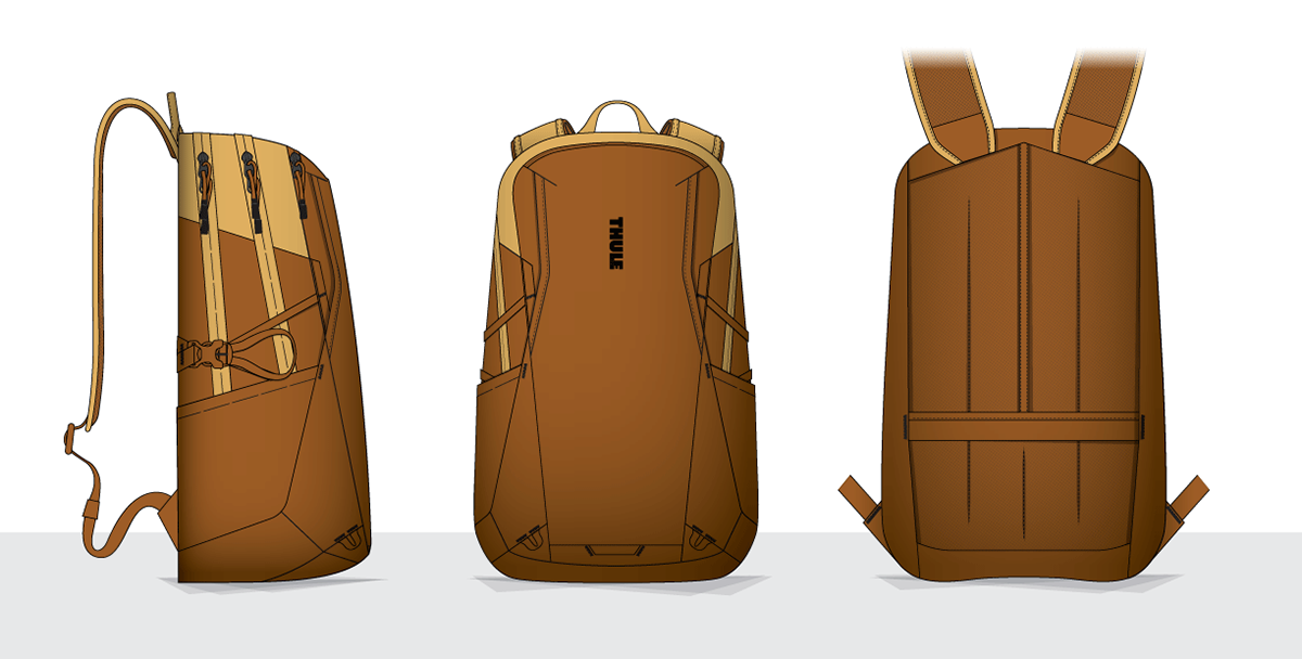 accessories backpack bag bag design bags industrial design  Luggage and bags Outdoor softgoods Thule
