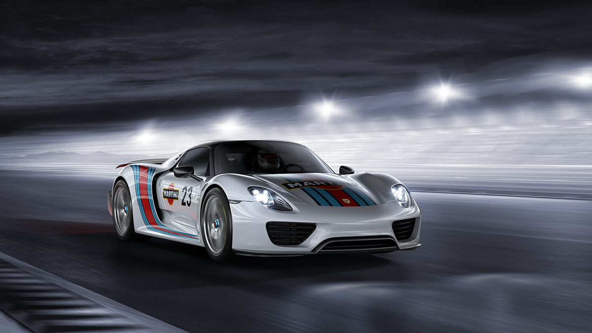 VRED Porsche Racing Martini