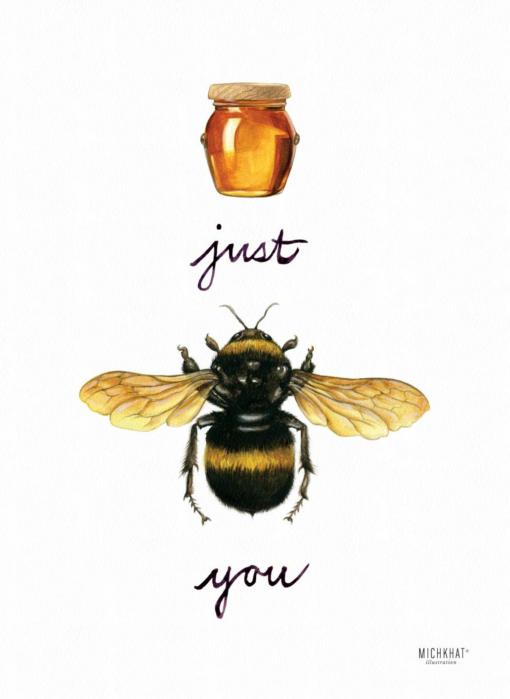 Adobe Portfolio Bumblebee watercolour painting   art blackandyellow beyourself limited edition handdrawntype