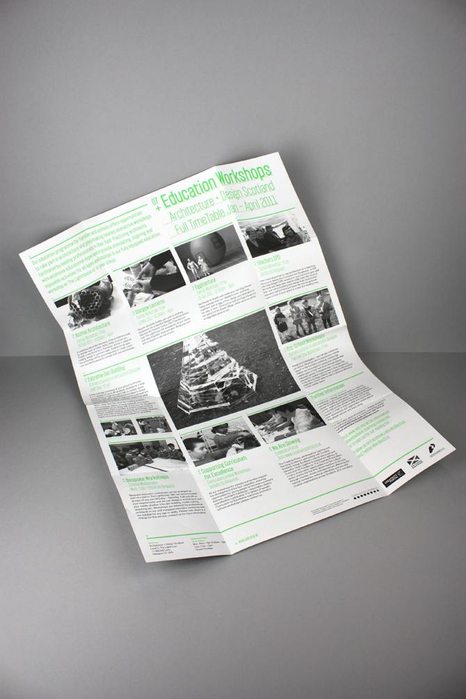 print identity Exhibition  binding Rivet fluro postcard LOA+DS lighthouse Effektive glasgow