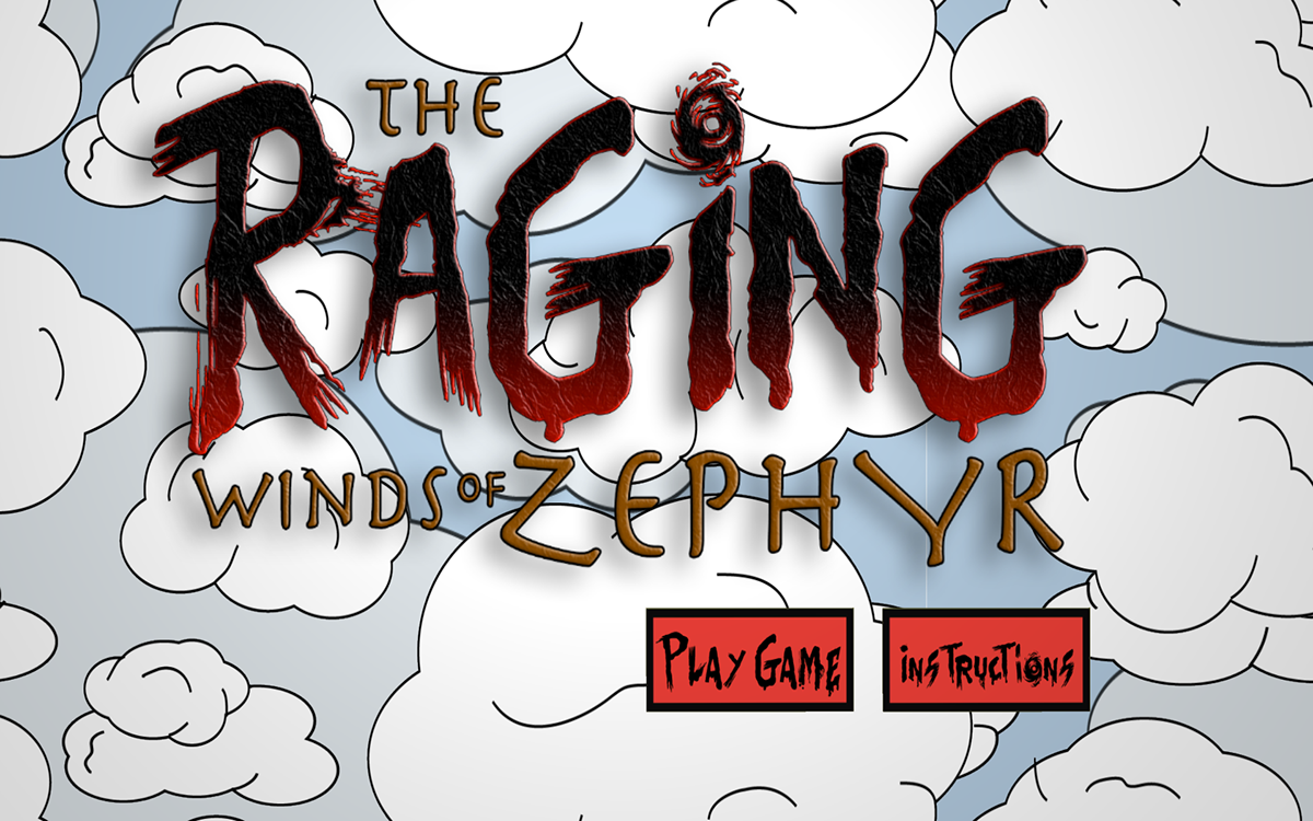 Raging Winds zephyr Bradley University interactive media side-scroller wind robots 2D composing orchestra web games game video game