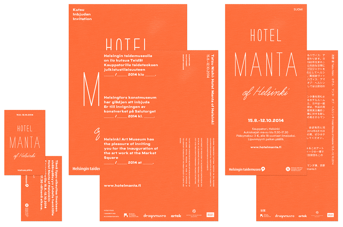 #visualidentity  #hotelmantaofhelsinki #tsto #graphic design #pop up #Helsinki