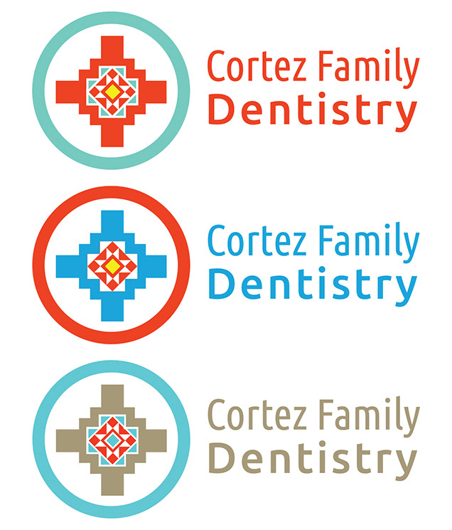 logo trademark dentist cross ziggurat Portland Oregon Designer