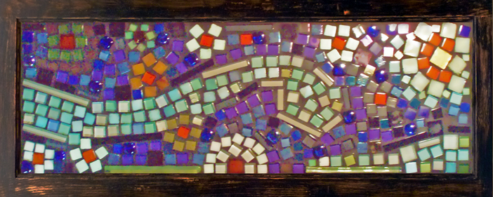 mosaic  tiles found object art Sustainable Design