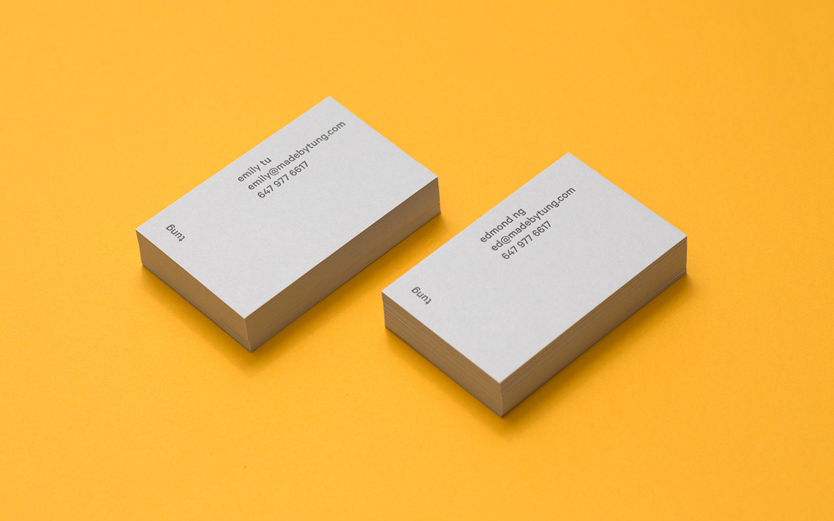 tung Stationery Business Cards letterpress
