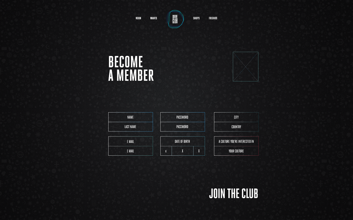 culture club logo Webdesign Internet Interface
