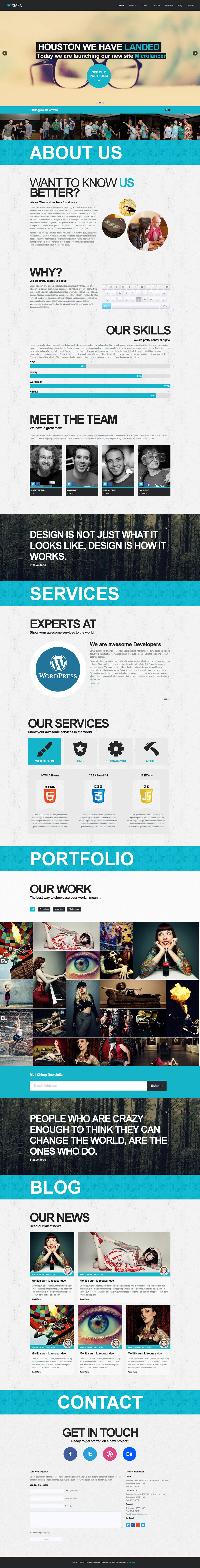 Website site Web design Webdesign Responsive modern creative portfolio One Page html5