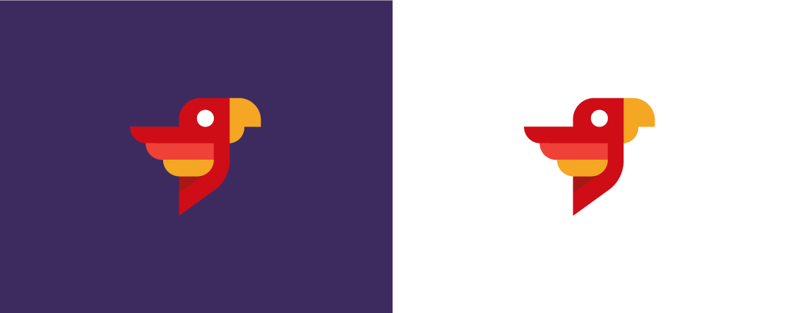 logo branding  identity management Ecommerce bird Mascot symbol FOX