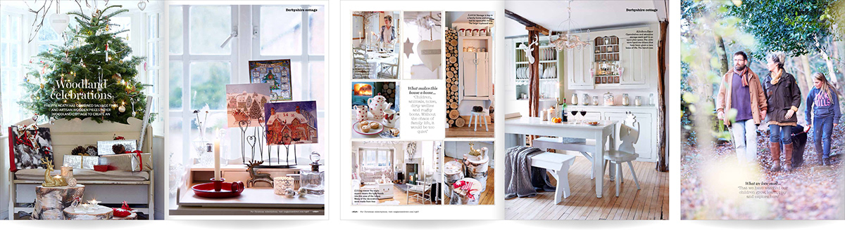 Christmas editorial layout Layout Design Magazine design newsstand interiors country homes &