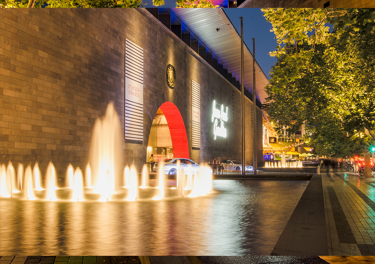 Coolon led lighting Australia Melbourne design victoria bright colour national gallery