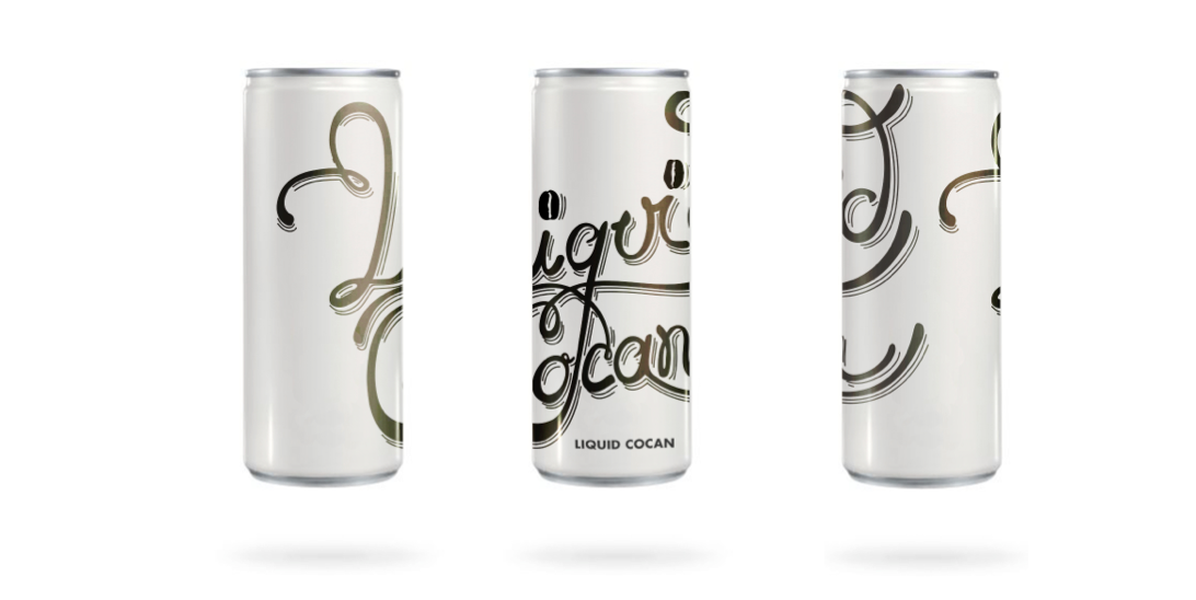Adobe Portfolio drink getränk brand Liquid cocain COCAN tin