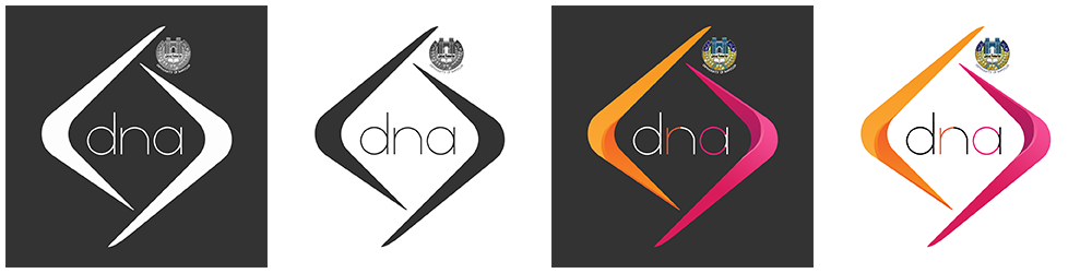 logo DNA Research Center business card banner