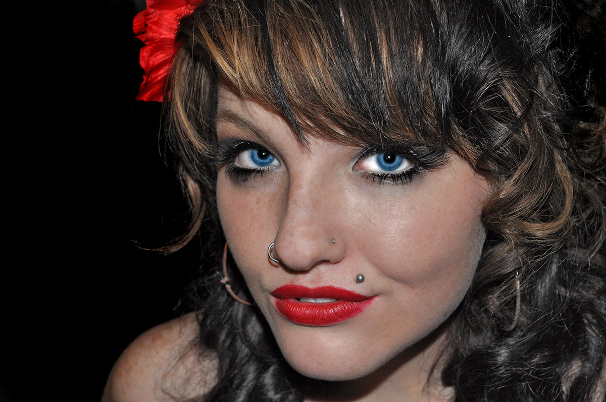 suicide girls  light dark flower plugs gauges tattoo tattoos rock punk goth blood macabre horror