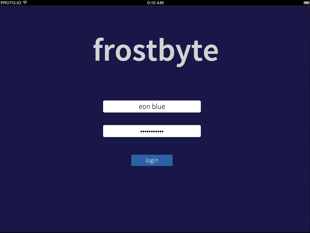 app iPad Frostbite frost interaction Web Mockup Byte app design design