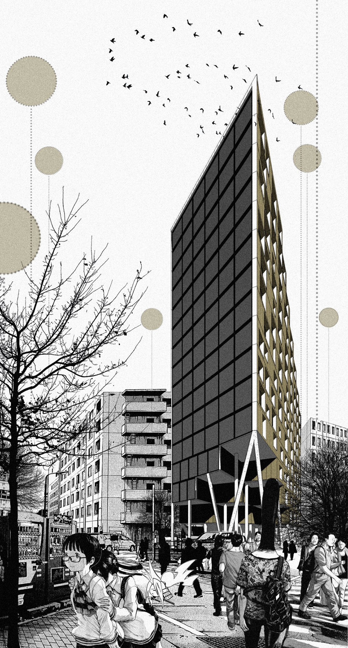 architecture design Project draw manga Comix student building city