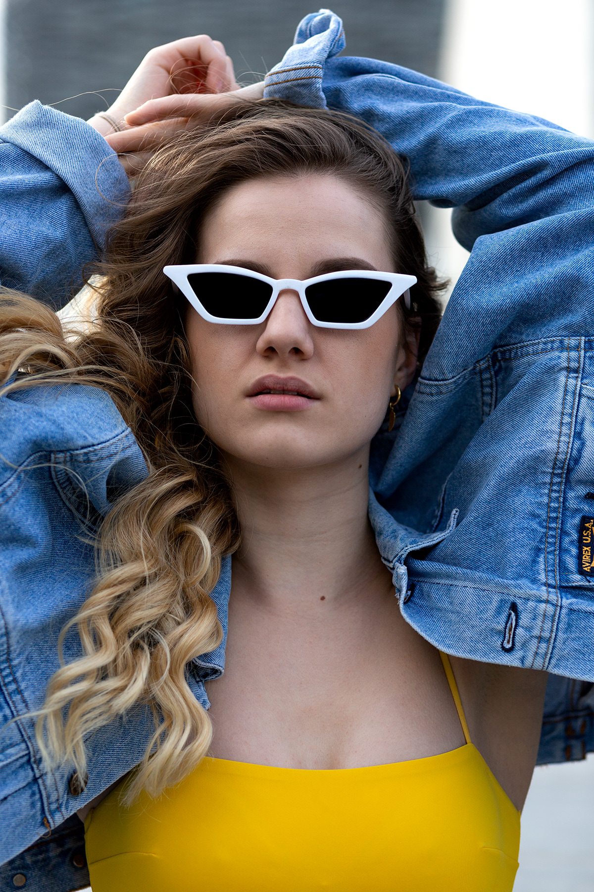 Fashion  girl model Photography  portrait Sunglasses