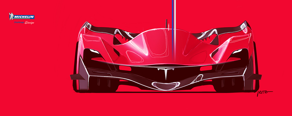 car design sketch FERRARI Formula 1 tesla concept