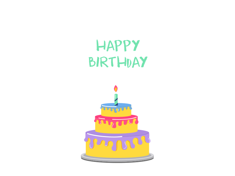 Birthday cake on Behance
