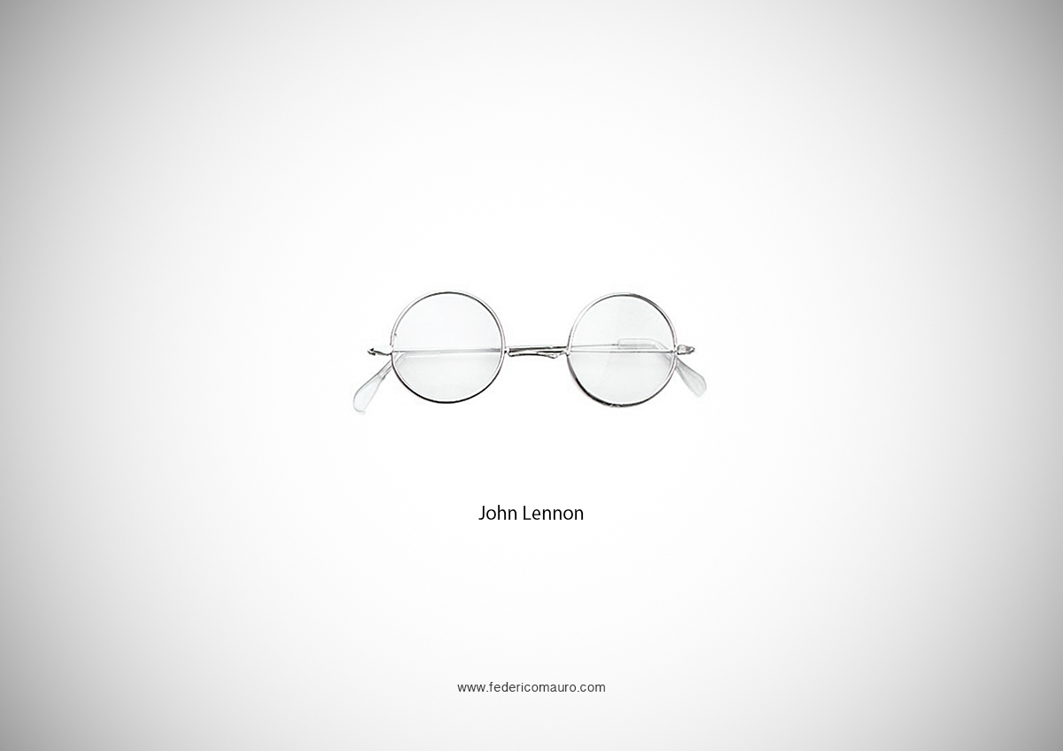 federico mauro  Eyeglasses  glasses  John Lennon  elvis presley  Blues Brothers  Lolita  woody allen  elton john  harry potter  malcom x Vittorio De Sica  django  sophia loren inspire