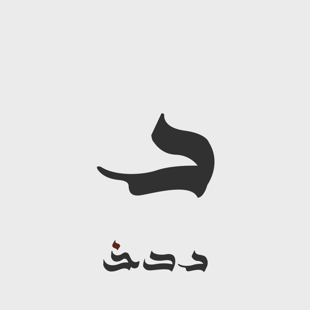 El Hamd font arabic letters
