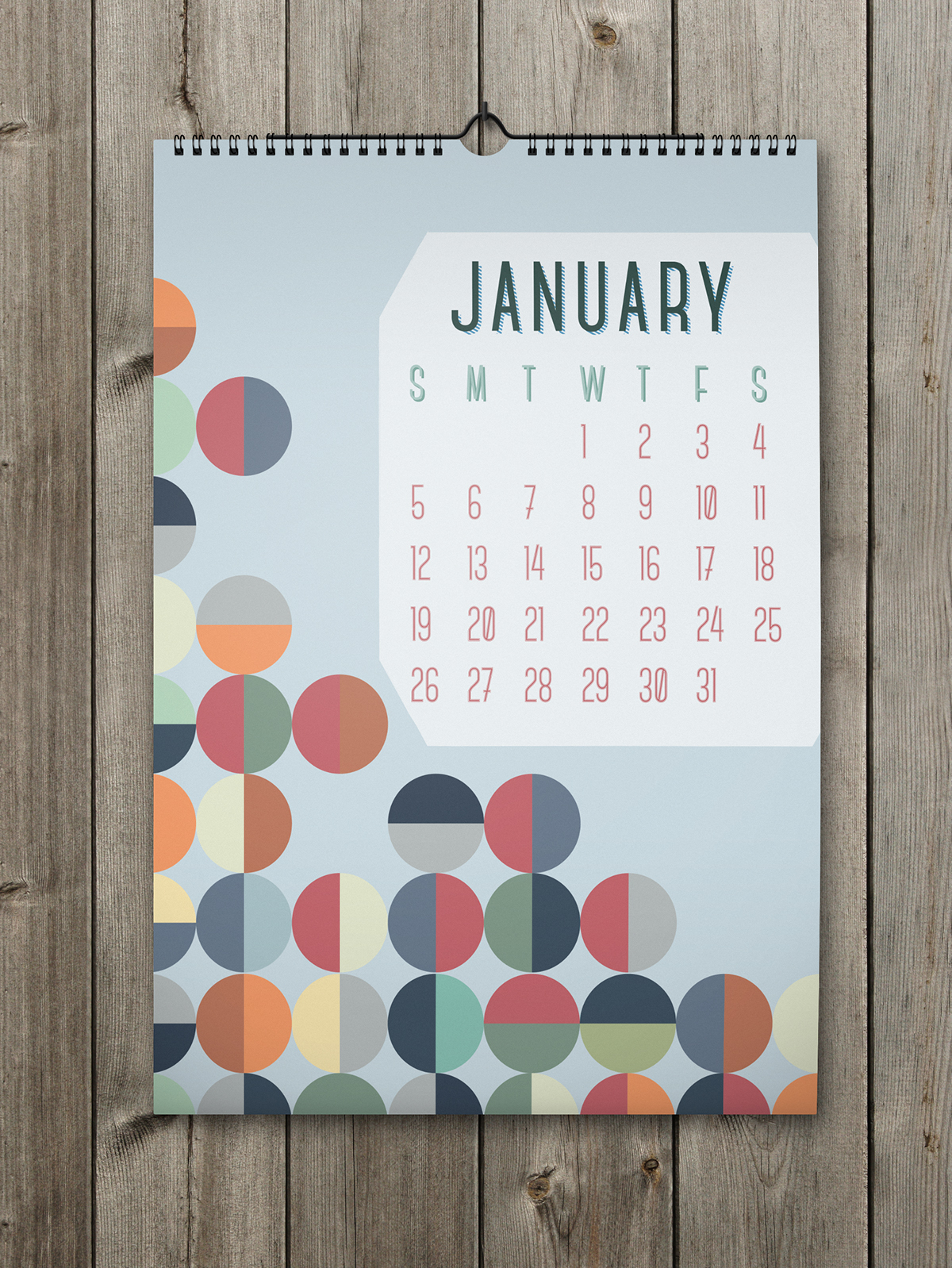 2014 Calendar shapes lines pattern new year agenda Christmas xmas colors Forms Palermo sicily abstract Shades calendario