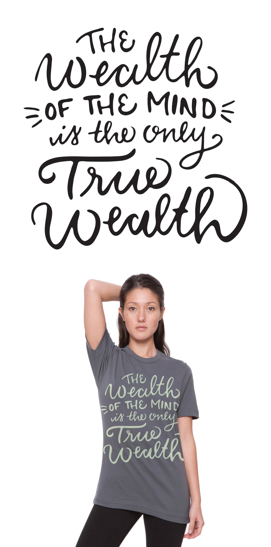 Citizen Yoga Yoga quote HAND LETTERING lettering t-shirt tee design screen printing