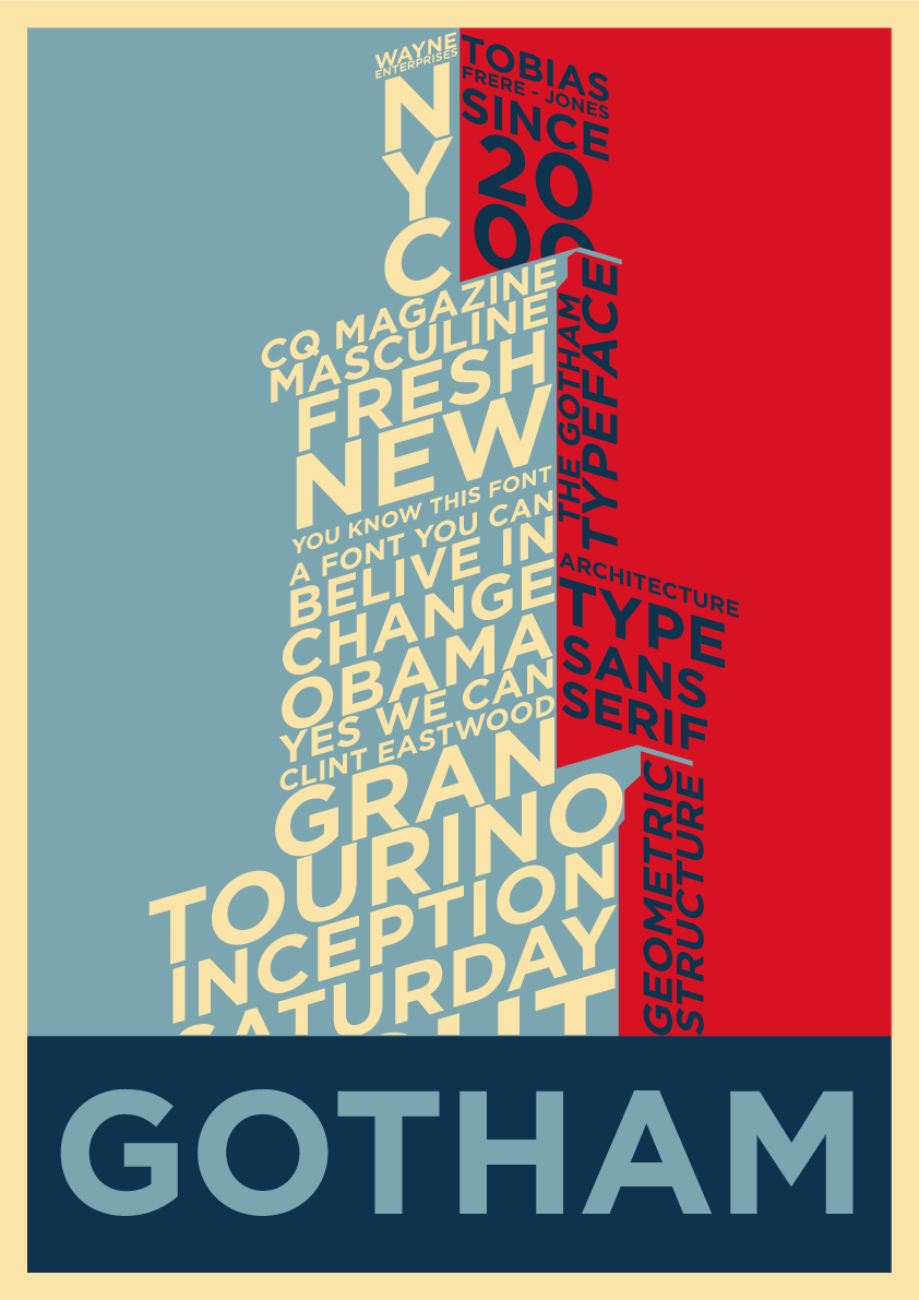 typography   typedesign type design poster cartaz gotham font sans serif type design