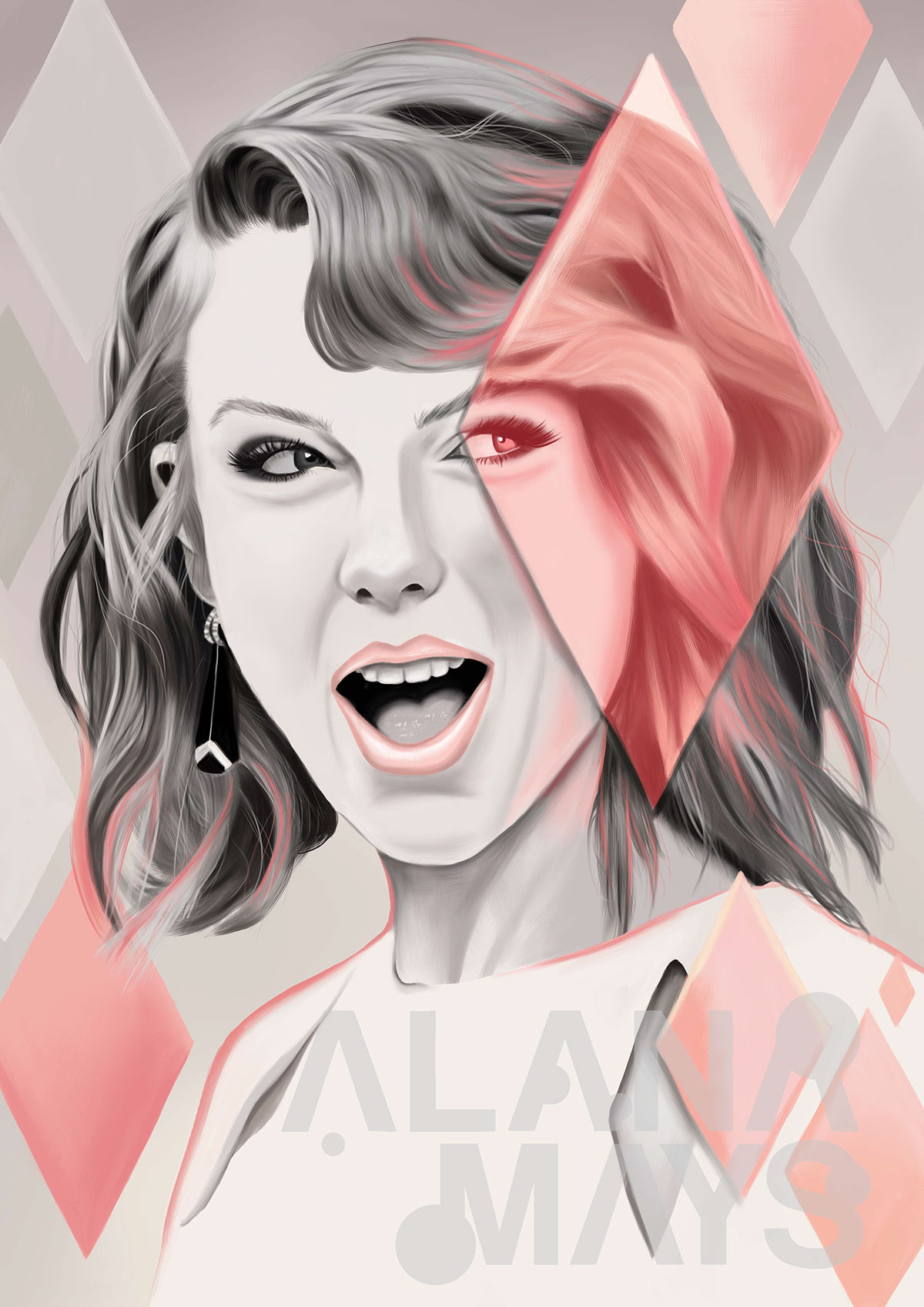 taylor swift Tay Tay celebrities musician country singer  art Portraiture female portraiture Famous people beautiful people painted taylor swift painted portraiture fashion illustration photoshop Digital Paintings