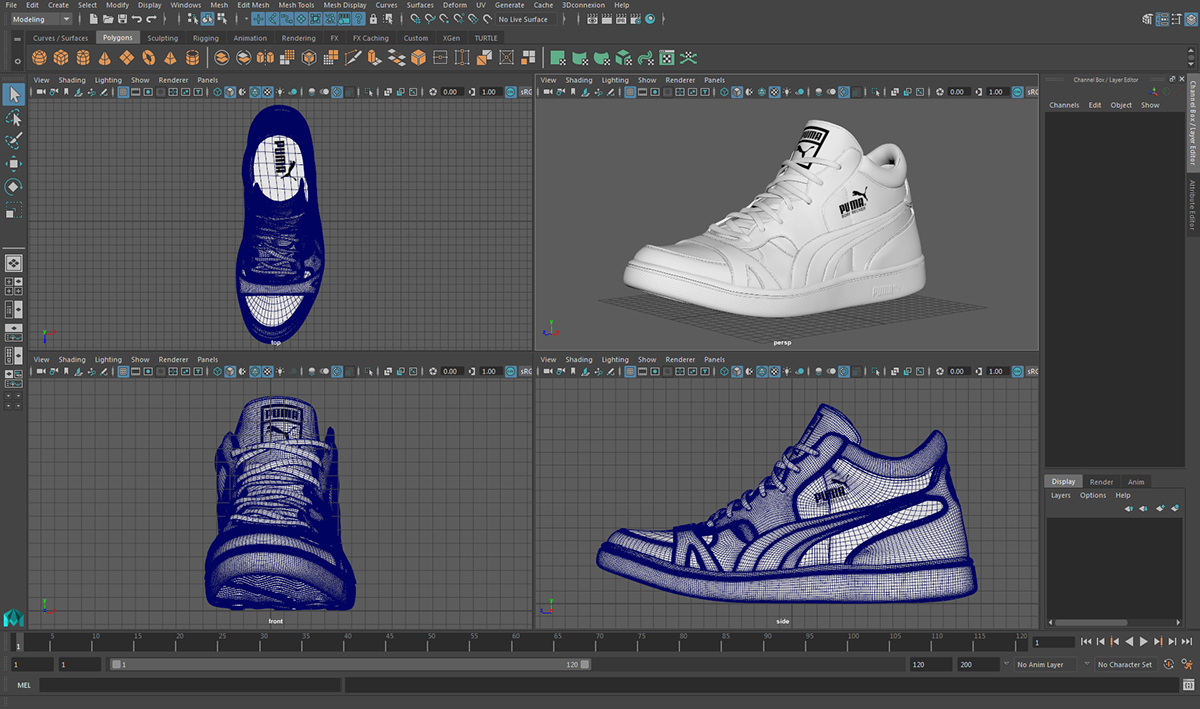 footwear 3d footwear design footwear render