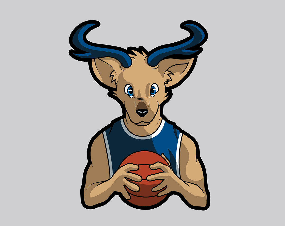 vector UNK kearney antelope Sports logo Mascot basketball football volleyball louie loper University of Nebraska