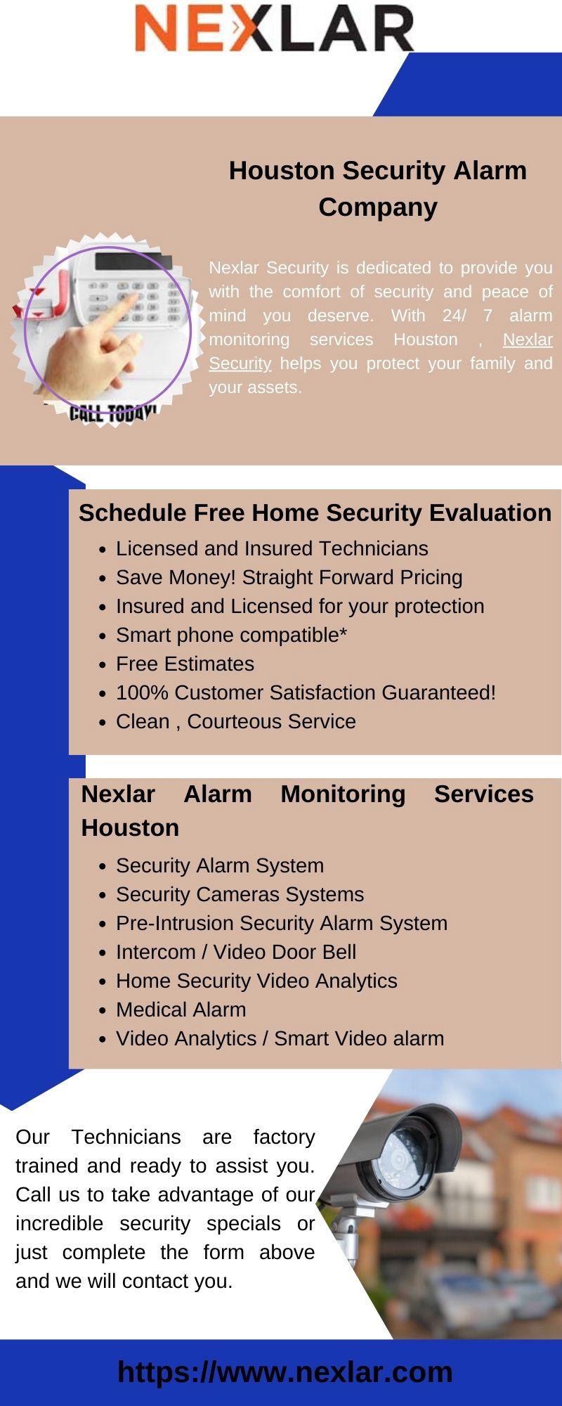 Houston burglar alarms Nexlar Security