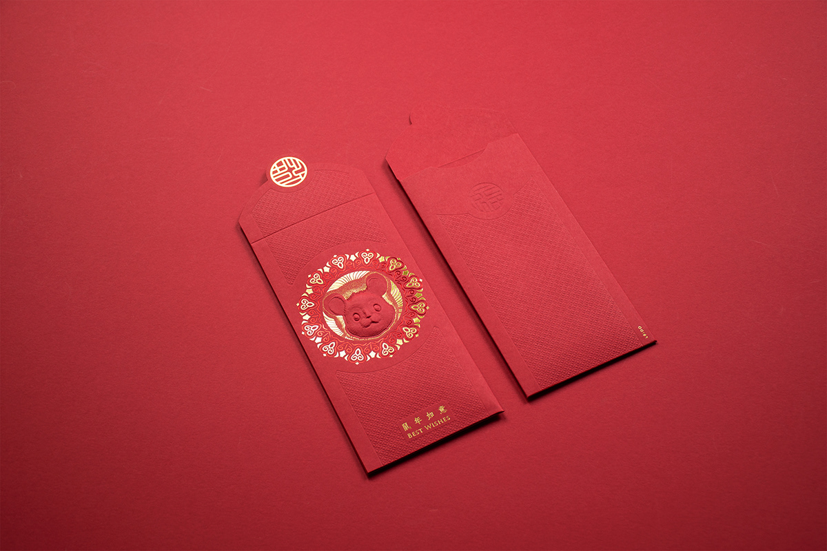 design Red Envelope envelope package brand graphic design 